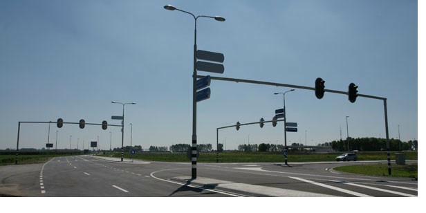 CCTV surveillance camera pole and traffic monitoring infrastructure